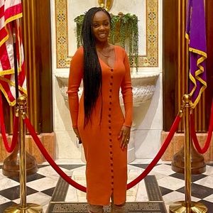 Forever 21 Ribbed Midi Sweater dress